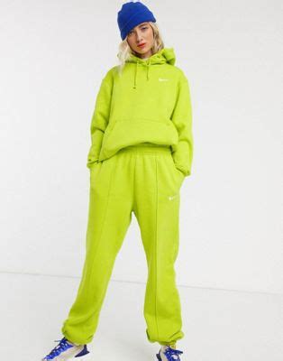 nike neon green tracksuit